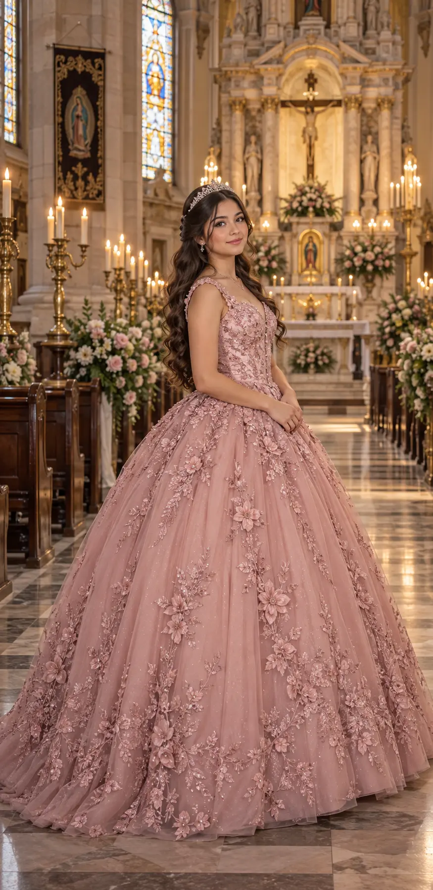 Retrato de la quinceañera